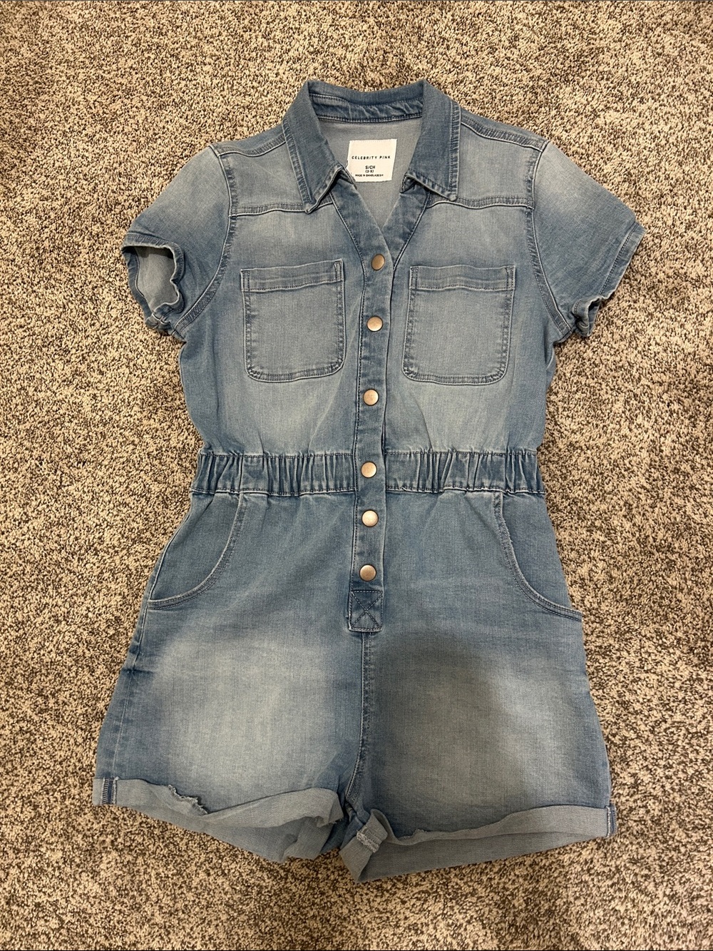 Celebrity Pink denim romper